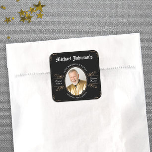 Classic Vintage Aged to Perfection 50th Birthday  Square Sticker