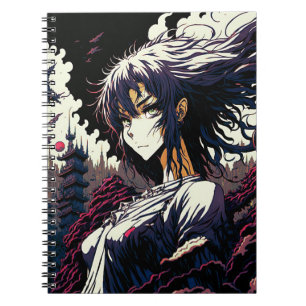 Classic Vintage Anime Girl - 90's Manga Notebook