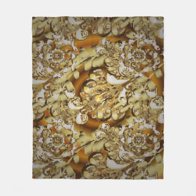 Classic vintage background. Seamless classic vinta Fleece Blanket (Front)