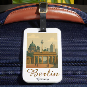 Classic Vintage Berlin Germany Landmark Luggage Tag
