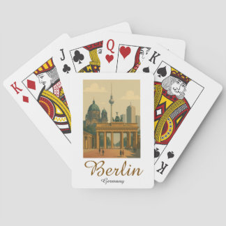Classic Vintage Berlin Germany Landmark Playing Cards