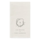 classic vintage botanical floral monogram crest