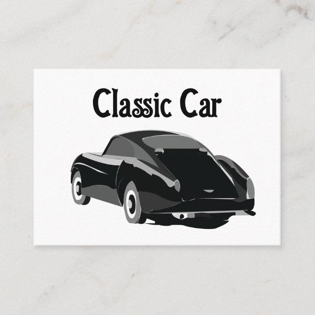 Classic Vintage Car Business Card (Front)