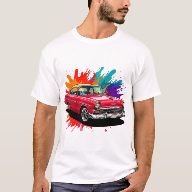 Classic Vintage Car T-Shirt (Front)