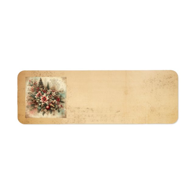 Classic Vintage Christmas Address Labels (Front)