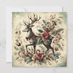 Classic Vintage Christmas Greeting Card