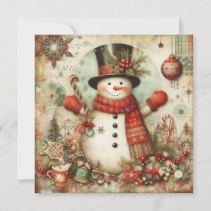 Classic Vintage Christmas Greeting Card