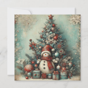 Classic Vintage Christmas Greeting Card