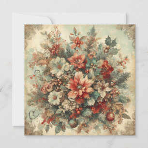Classic Vintage Christmas Greeting Card