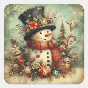 Classic Vintage Christmas Stickers