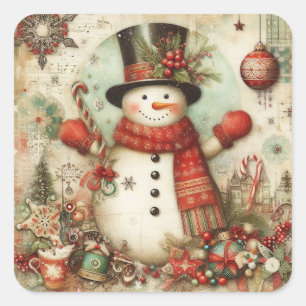 Classic Vintage Christmas Stickers