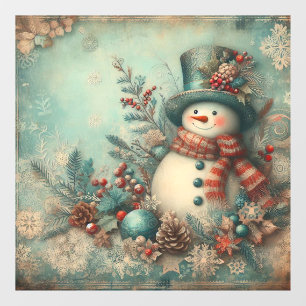 Classic Vintage Christmas Window Cling