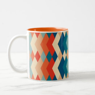 classic vintage design, retro inspired Two-Tone coffee mug