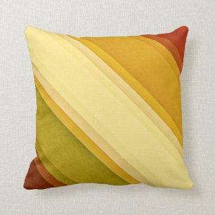 Classic Vintage Diagonal Stripe Pillow