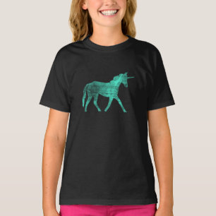Classic Vintage Etching Unicorn Graphic T-Shirt