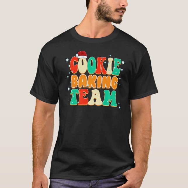 Classic Vintage Family Pajama Cookie Baking T-Shirt (Front)