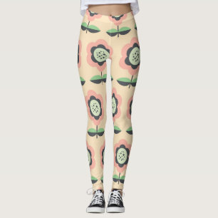 Classic Vintage: Floral Seamless Design Leggings