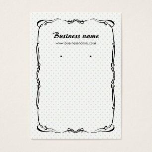 Classic Vintage Frame Dotted Earring Cards