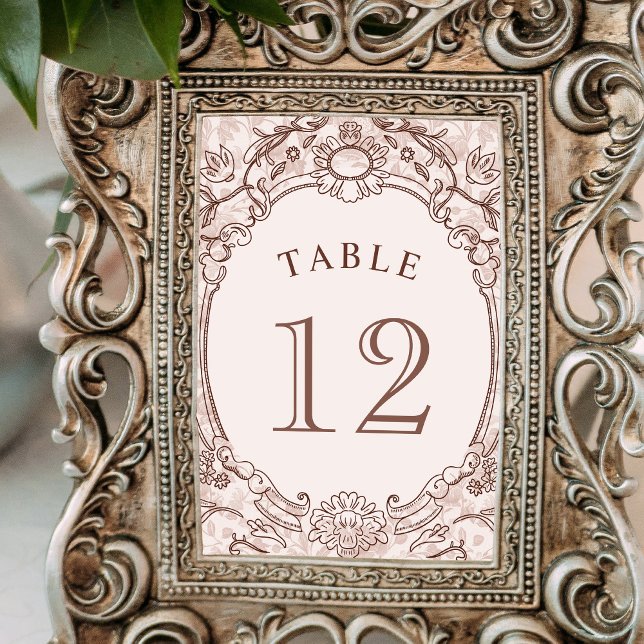 Classic Vintage Frame Table Number (Creator Uploaded)