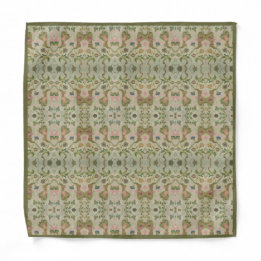 Classic Vintage French Floral Pattern Bandana