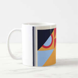 Classic vintage geomatric Bauhaus poster art Coffee Mug