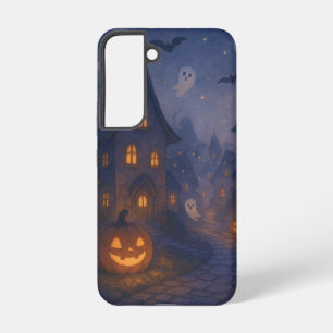 classic, vintage Halloween town design Samsung Galaxy Case