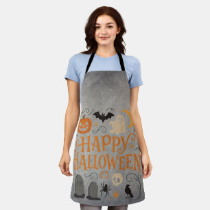 Classic, vintage Happy Halloween Apron