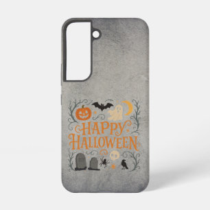 Classic, vintage Happy Halloween Samsung Galaxy Case