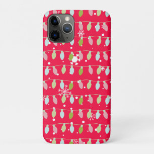 Classic Vintage Holiday Pattern-Christmas Lights 1 iPhone 11 Pro Case