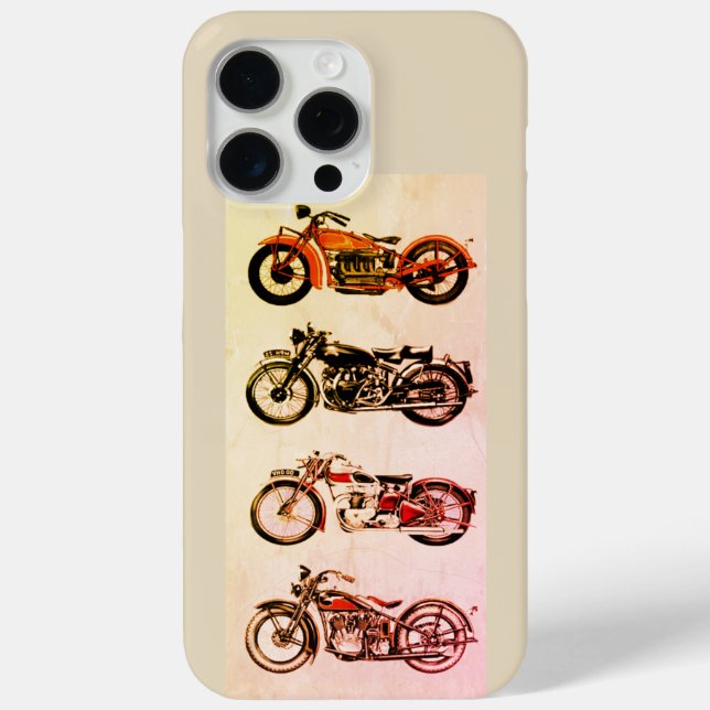 CLASSIC VINTAGE MOTORCYCLES Case-Mate iPhone CASE (Back)