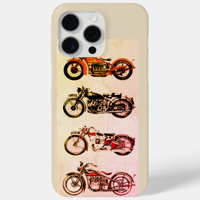 CLASSIC VINTAGE MOTORCYCLES Case-Mate iPhone CASE (Back)