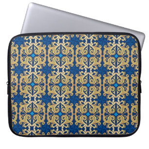 Classic vintage ornamental ornate seamless pattern laptop sleeve