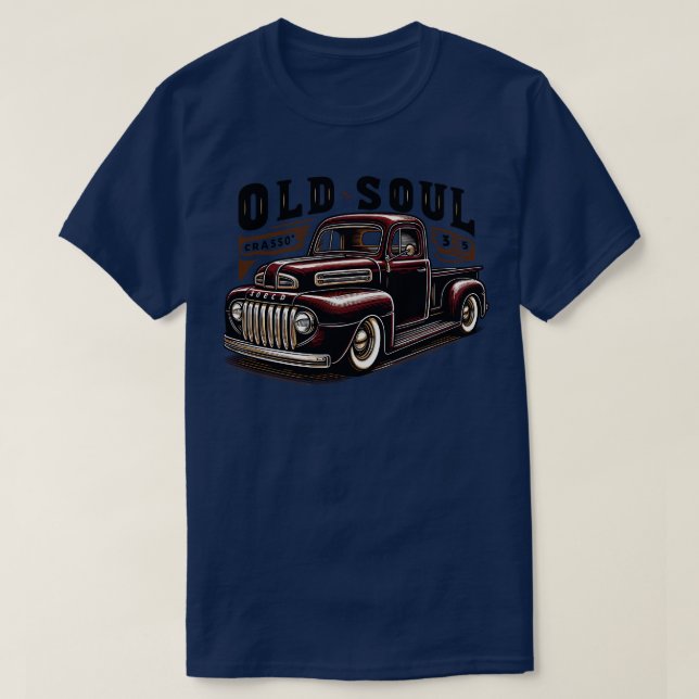 Classic vintage pickup truck Old Soul T-Shirt (Design Front)