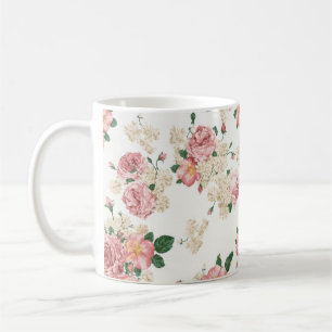 Classic Vintage Pink Rose Mug