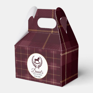 Classic Vintage Polo Horse Party Baby Shower Favour Box