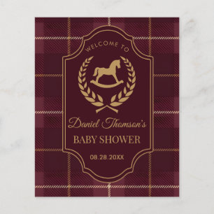 classic Vintage Polo Horse Party Baby shower Flyer
