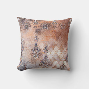 Classic vintage print with patchwork, paisley elem cushion
