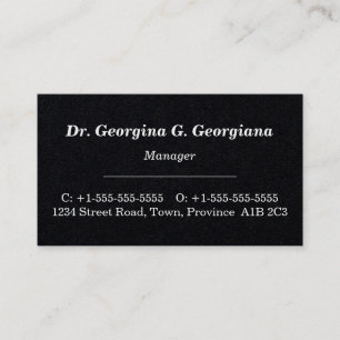 Classic, Vintage Professional Business Card