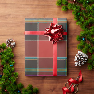 Classic Vintage Red Buffalo Plaid Christmas Wrapping Paper