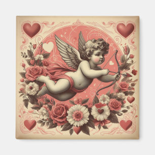 Classic/Vintage/Retro Cupid Valentine's day Magnet