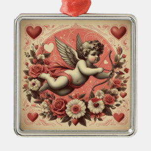 Classic/Vintage/Retro Cupid Valentine's day Metal Tree Decoration