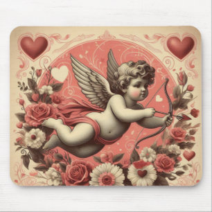 Classic/Vintage/Retro Cupid Valentine's day Mouse Mat