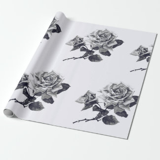 Classic Vintage Rose Wrapping Paper Gift