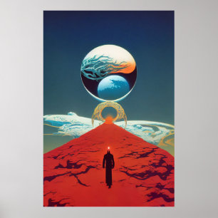 Classic Vintage Science Fiction Fantasy Portal Poster