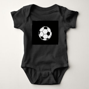 Classic Vintage Soccer Ball Distressed Sports Illu Baby Bodysuit
