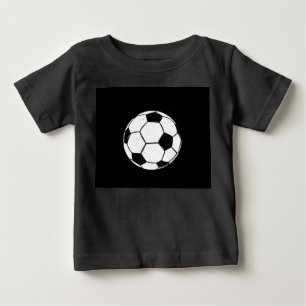 Classic Vintage Soccer Ball Distressed Sports Illu Baby T-Shirt