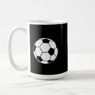 Classic Vintage Soccer Ball Distressed Sports Illu Coffee Mug