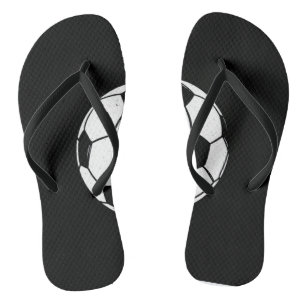 Classic Vintage Soccer Ball Distressed Sports Illu Flip Flops