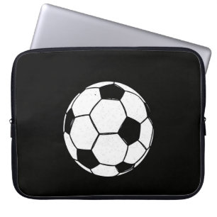 Classic Vintage Soccer Ball Distressed Sports Illu Laptop Sleeve