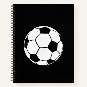 Classic Vintage Soccer Ball Distressed Sports Illu Notebook
